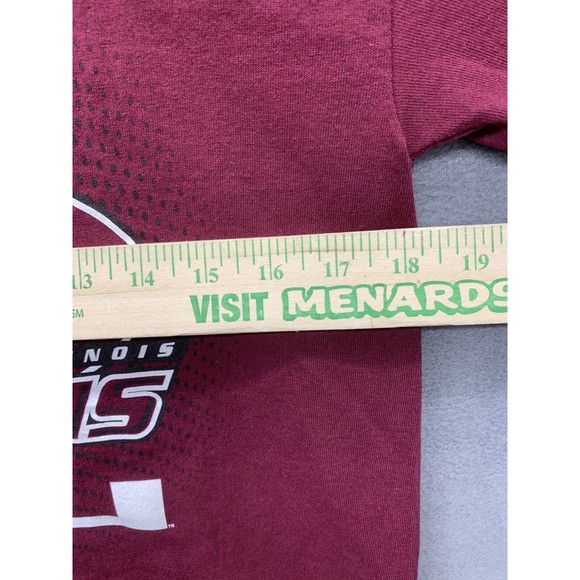 Gildan Graphic T-Shirt SALUKIS Mens M Red Crew Neck Southern Illinois University - Picture 7 of 11